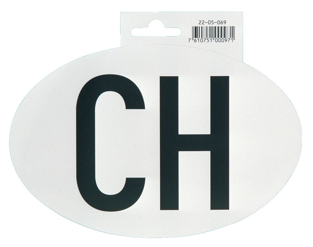 - Hoheitszeichen "CH" magnetisch, für PKW, 17,5 x 11,5 cm - Garage/Velos-Motos Allemann