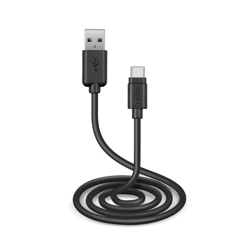 SBS - Daten und Ladekabel, USB 2.0 auf Typ C, 3 Meter - Garage/Velos-Motos Allemann