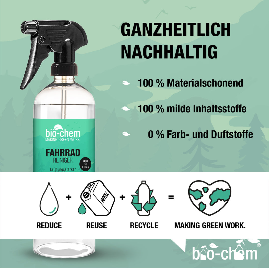 Ganzheitlich nachhaltig mit bio-chem - Garage Allemann AG Blog - Garage/Velos-Motos Allemann