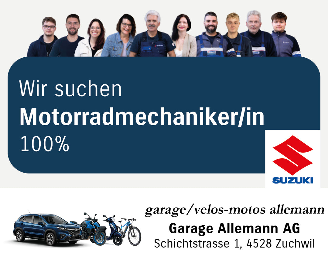 Motorradmechaniker/in gesucht in Zuchwil, Solothurn