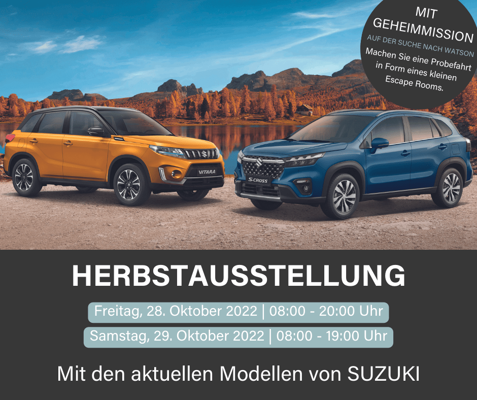 Herbstausstellung 28. - 29. Oktober 2022 - Garage/Velos-Motos Allemann