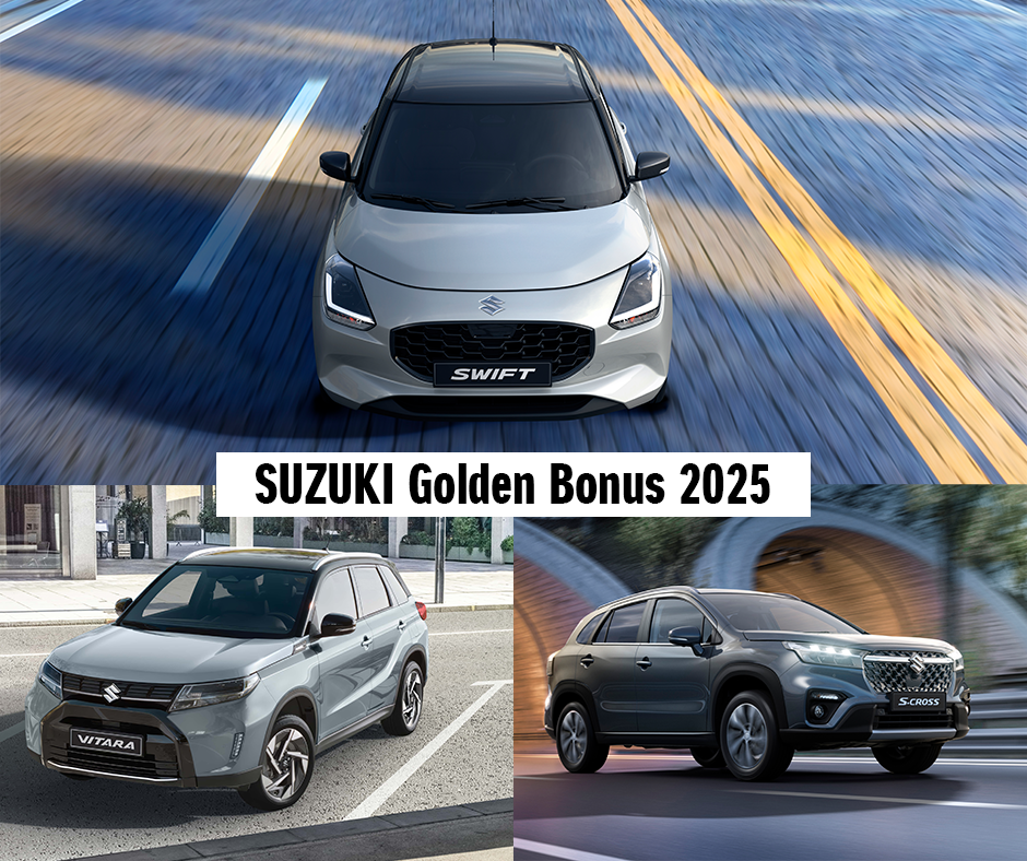 Jetzt profitieren: SUZUKI Golden Bonus & Plug-In Bonus 2025