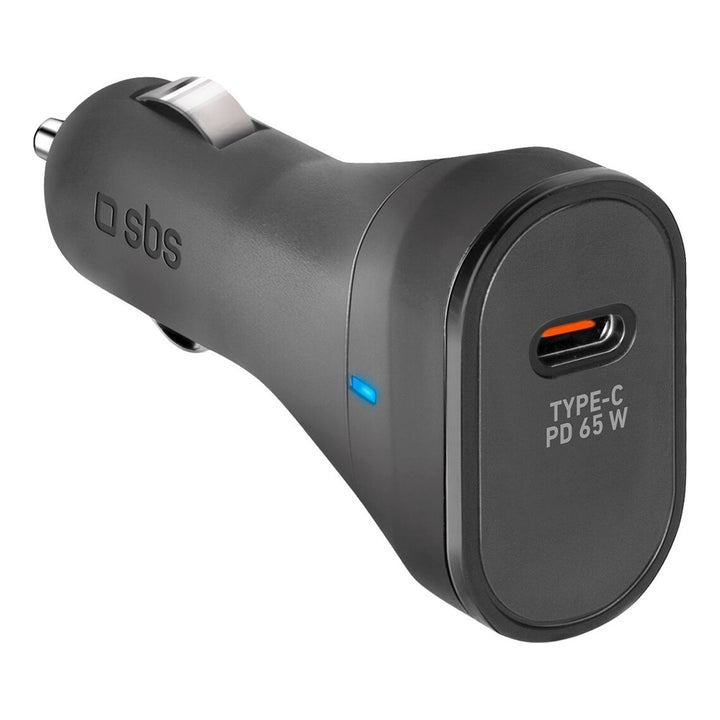 SBS - Auto-Ladegerät, USB-Typ C Ausgang, schwarz - Garage/Velos-Motos Allemann