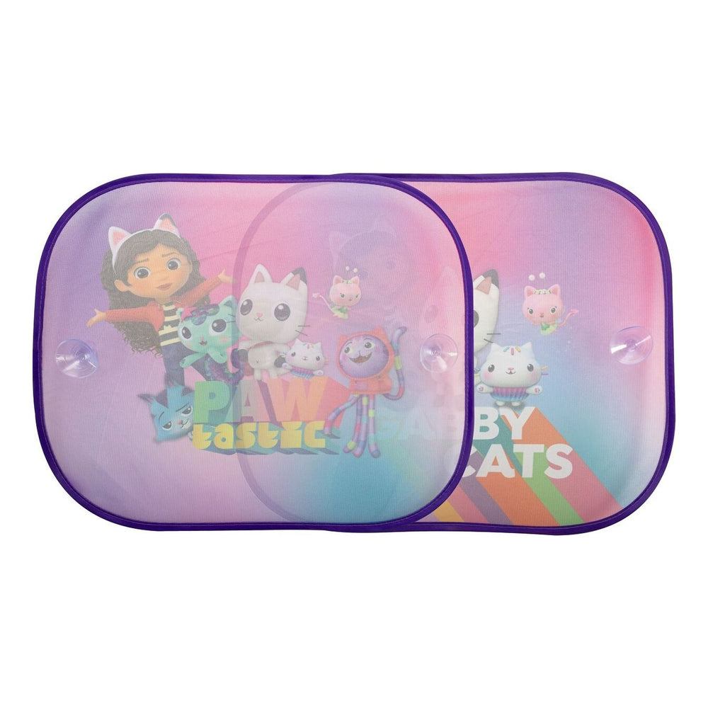 Hits4Kids - Sonnenschutz Gabby´s Dollhouse, 36 × 44 cm, 2 Stück - Garage/Velos-Motos Allemann