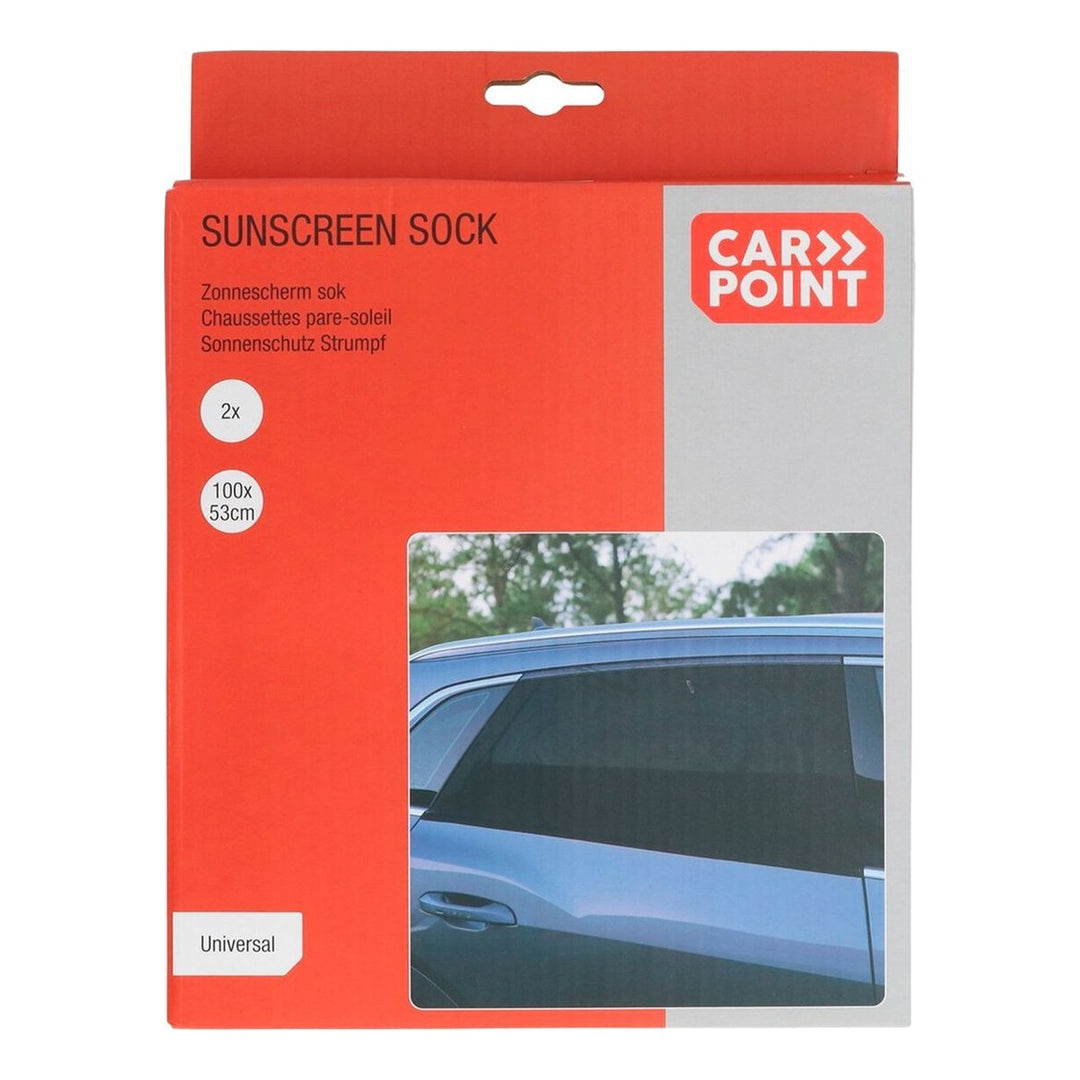 CarPoint - Sonnenschutz Strumpf, 100 x 53 cm, 2 Stück - Garage/Velos-Motos Allemann