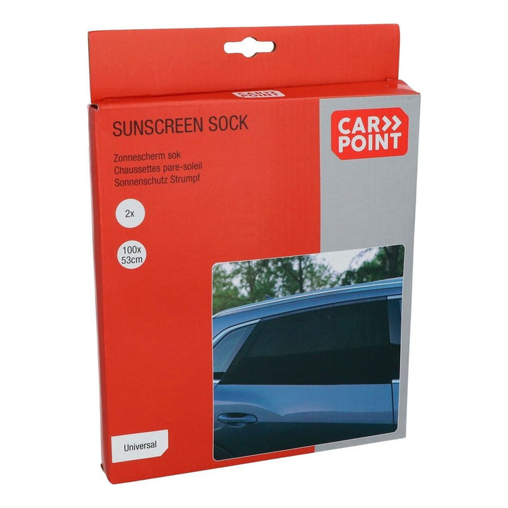 CarPoint - Sonnenschutz Strumpf, 100 x 53 cm, 2 Stück - Garage/Velos-Motos Allemann