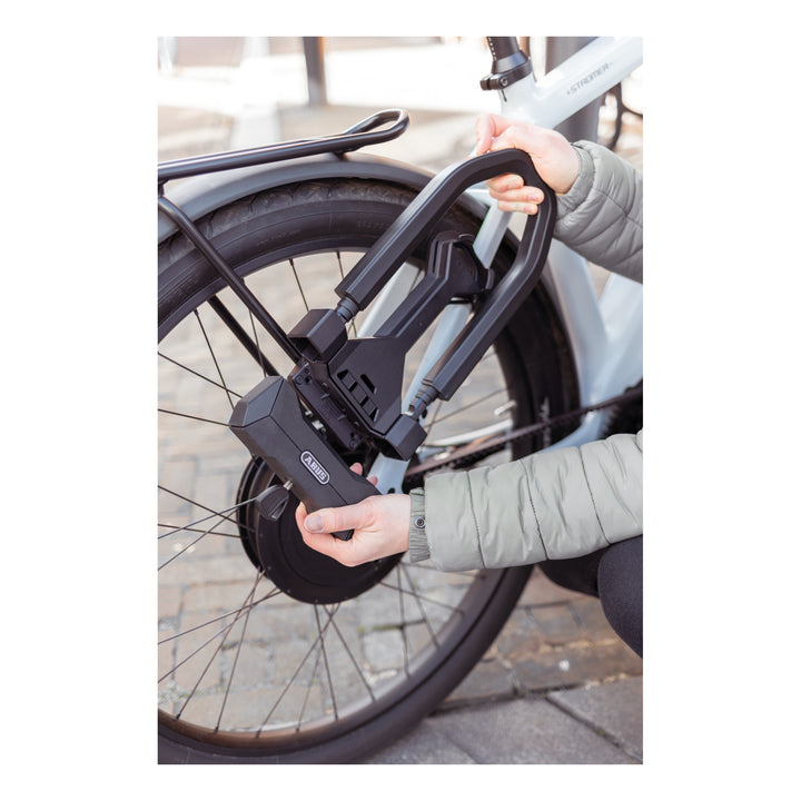 Abus Bügelschloss Granit Super Extreme 2500 165x230 mit Halter USH2500 black