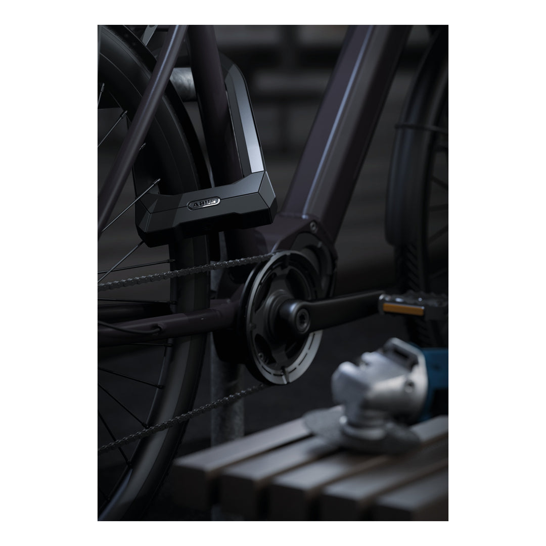 Abus Bügelschloss Granit Super Extreme 2500 165x230 mit Halter USH2500 black