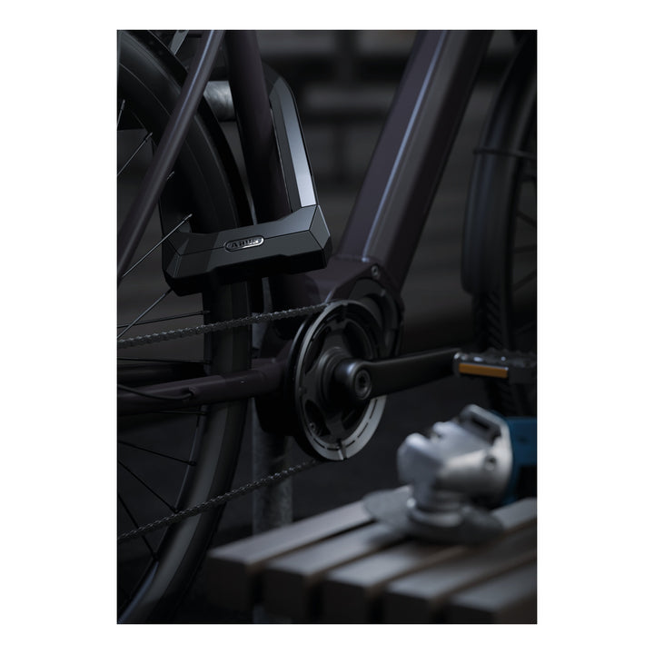 Abus Bügelschloss Granit Super Extreme 2500 165x230 mit Halter USH2500 black