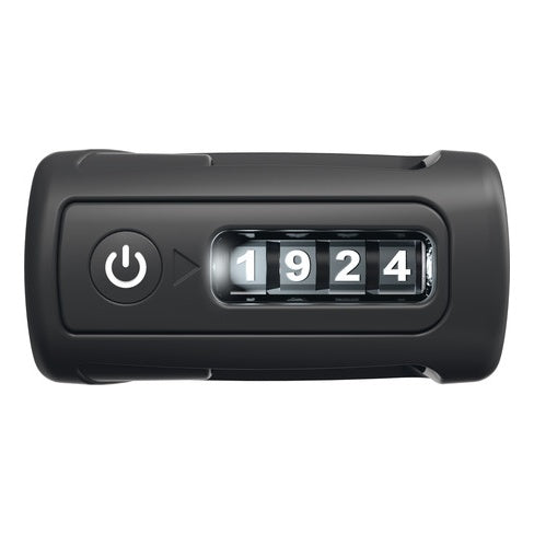 Abus Faltschloss Bordo Combo 6000C/90 LED Code mit Halter SH 6000/90 schwarz
