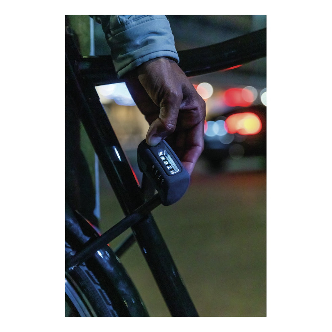 Abus Faltschloss Bordo Combo 6000C/90 LED Code mit Halter SH 6000/90 schwarz