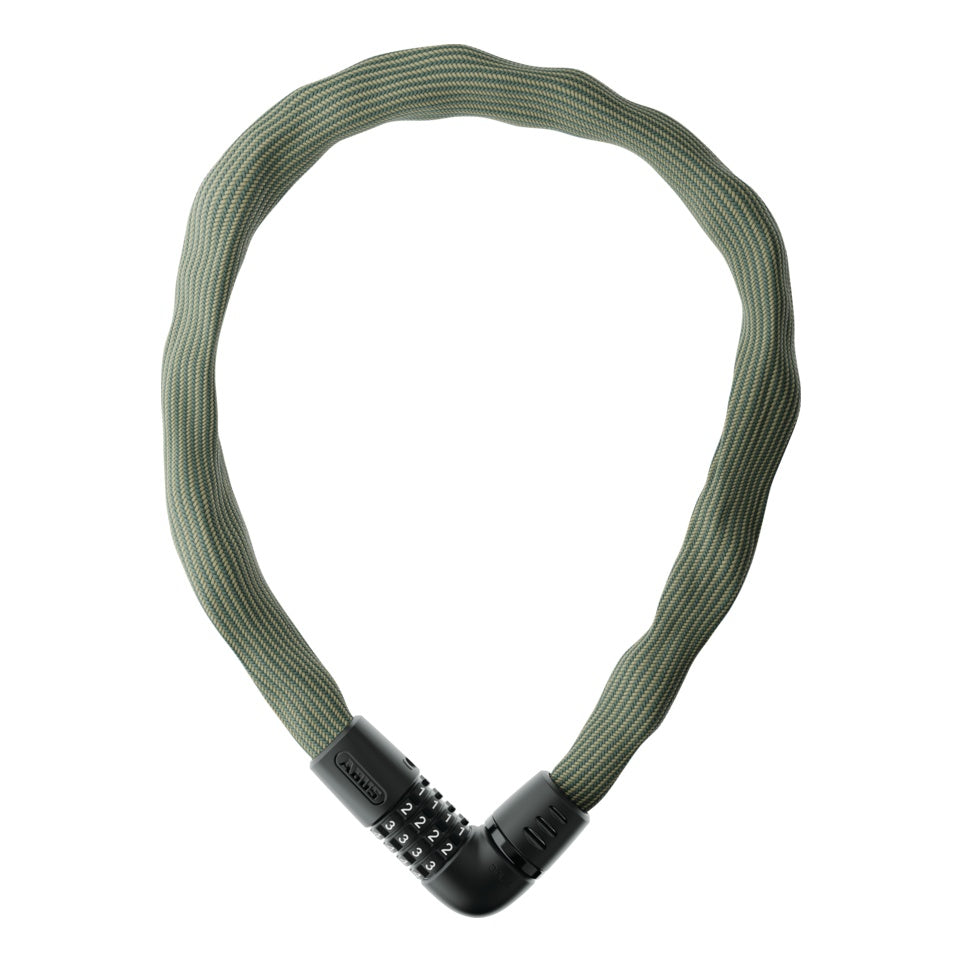 Abus Kettenschloss Ivera Chain 7210C/110 ohne Halter bike packing grün bike packing