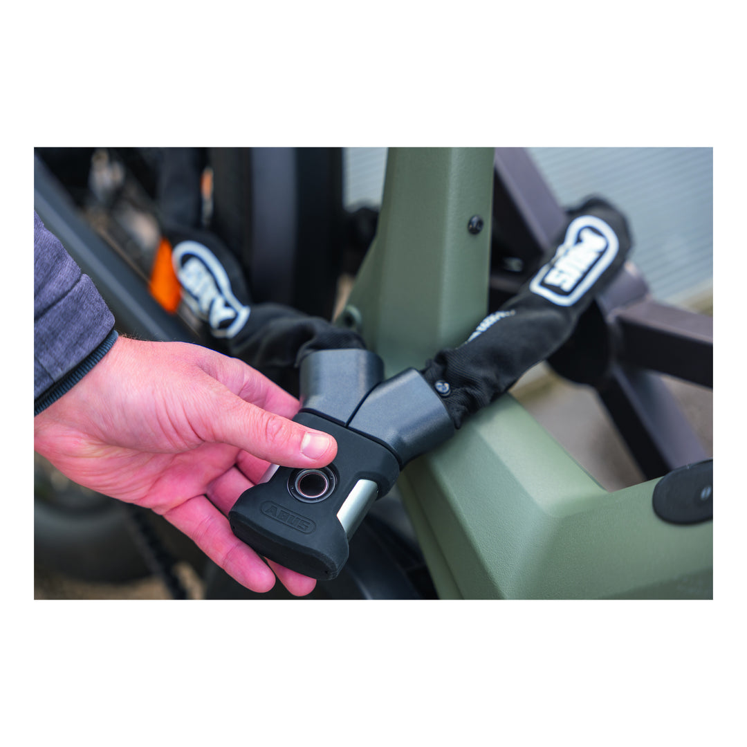 Abus Kettenschloss Yardo 7807F/110 Fingerprint ohne Halter schwarz