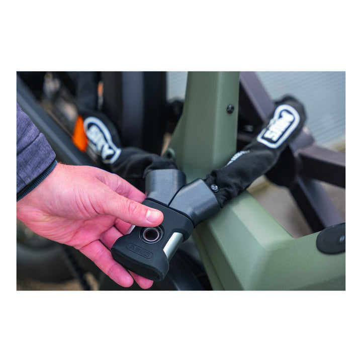 Abus Kettenschloss Yardo 7807F/110 Fingerprint ohne Halter schwarz