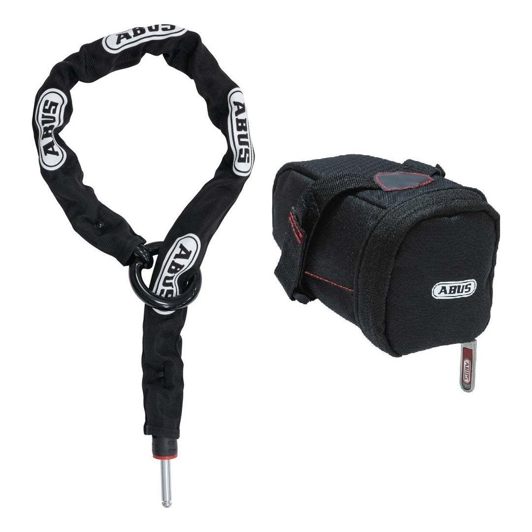 Abus Schlaufenkette Adaptor Chain 2.0 8KS/85 mit Satteltasche ST5950 schwarz