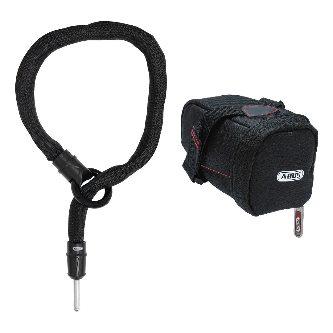 Abus Schlaufenkette Adaptor Chain IVY 6KS/100 mit Satteltasche ST5950 schwarz