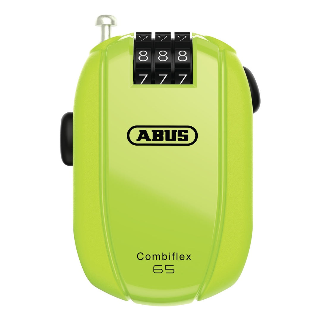 Abus Spezialschloss Combiflex StopOver 65 Code ohne Halter neon gelb