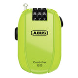 Abus Spezialschloss Combiflex StopOver 65 Code ohne Halter neon gelb