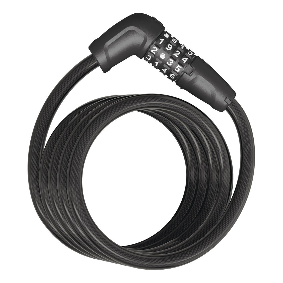 Abus Spiralkabelschloss Tresor 6512C/180 Code ohne Halter schwarz