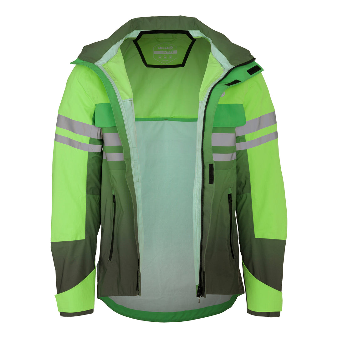 AGU Impact Rain Jacket Commuter hi-vis neon grün