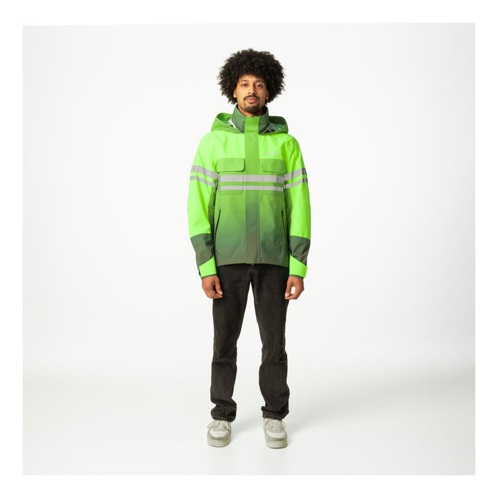 AGU Impact Rain Jacket Commuter hi-vis neon grün