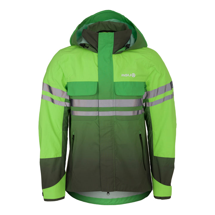 AGU Impact Rain Jacket Commuter hi-vis neon grün