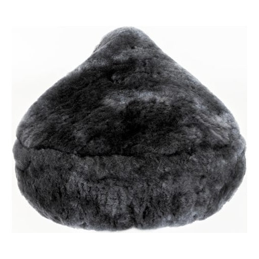 AGU Saddle Cover Lamskin schwarz-grau