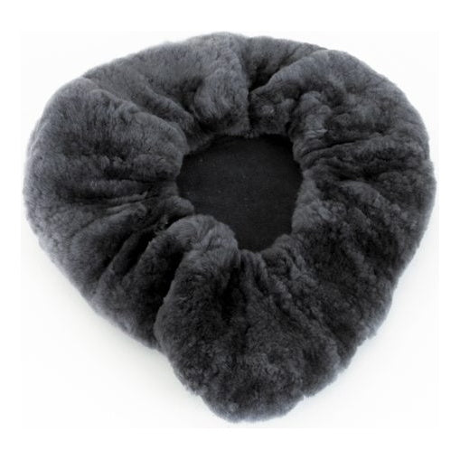 AGU Saddle Cover Lamskin schwarz-grau