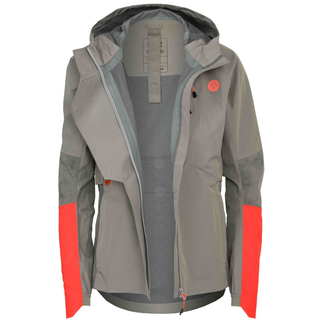Women Commuter Tech Rain Jacket Hi-vis Red & Reflection