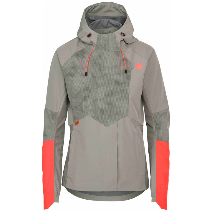 Women Commuter Tech Rain Jacket Hi-vis Red & Reflection