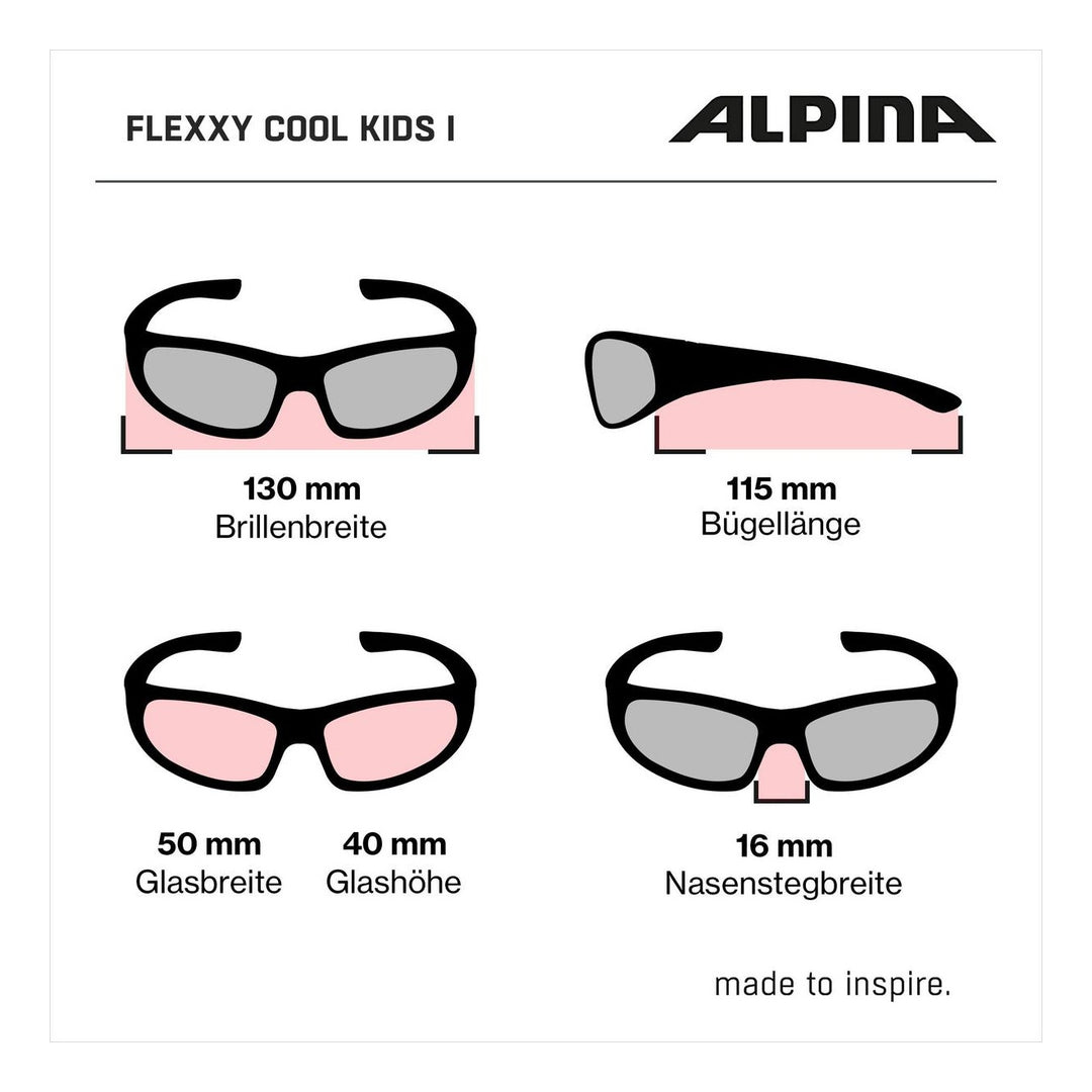 Alpina FLEXXY COOL KIDS I pink-rose/schwarz