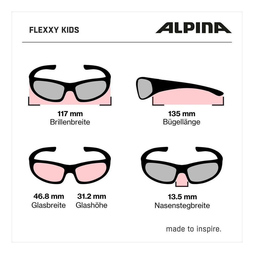 Alpina FLEXXY KIDS berry gloss/schwarz