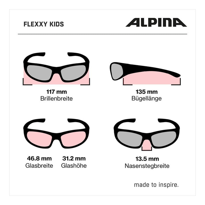 Alpina FLEXXY KIDS berry gloss/schwarz