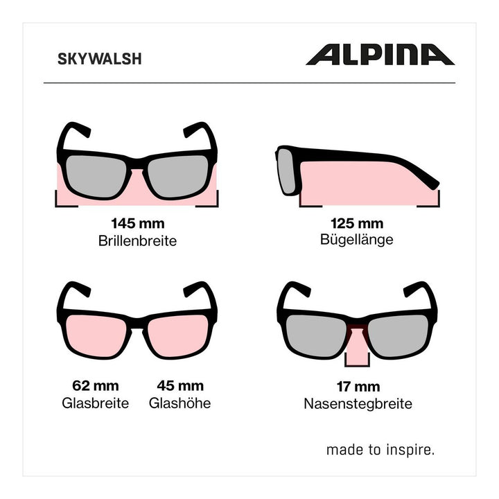 Alpina SKYWALSH black matt/CERAMIC mirror red