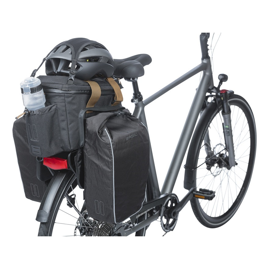Basil Miles Gepäckträgertasche XL Pro MIK 9-36L schwarz grau