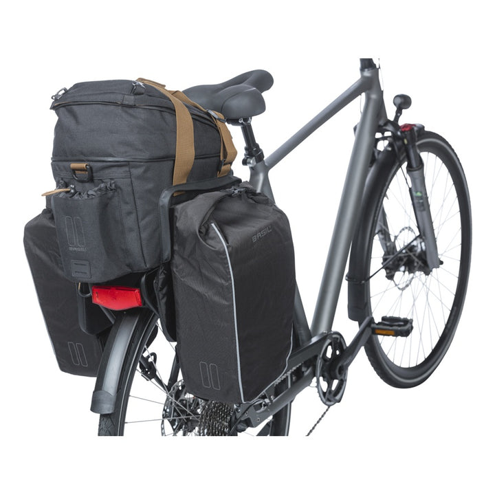 Basil Miles Gepäckträgertasche XL Pro MIK 9-36L schwarz grau