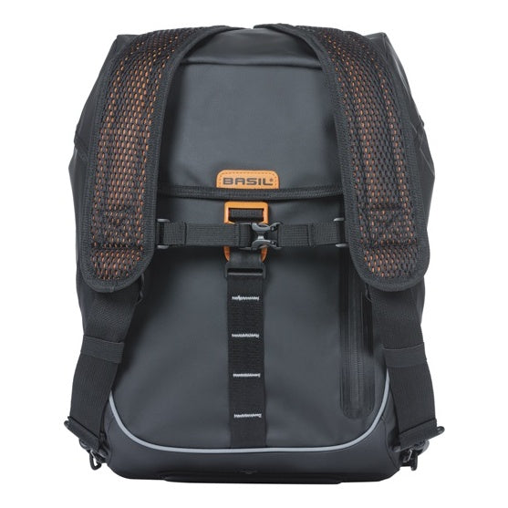 Basil Miles Tarpaulin Fahrradrucksack 17L schwarz/orange