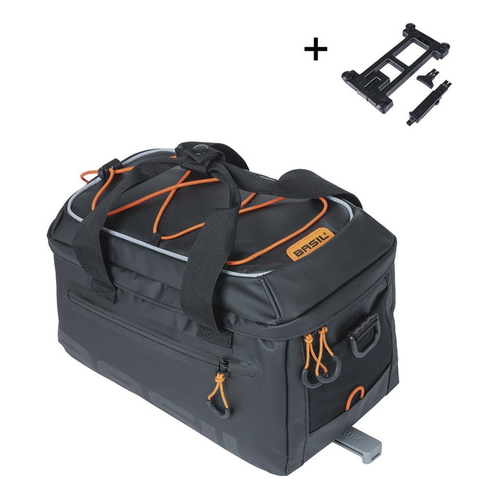 Basil Miles Tarpaulin Gepäckträgertasche MIK schwarz/orange
