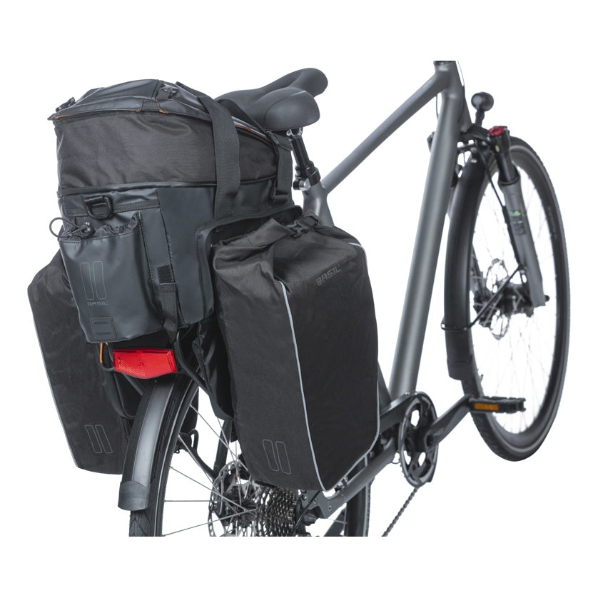 Basil Miles Tarpaulin Gepäckträgertasche XL Pro 9-36L schwarz orange