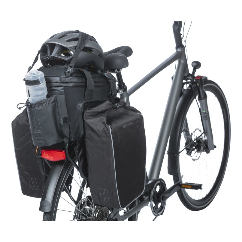 Basil Miles Tarpaulin Gepäckträgertasche XL Pro 9-36L schwarz orange
