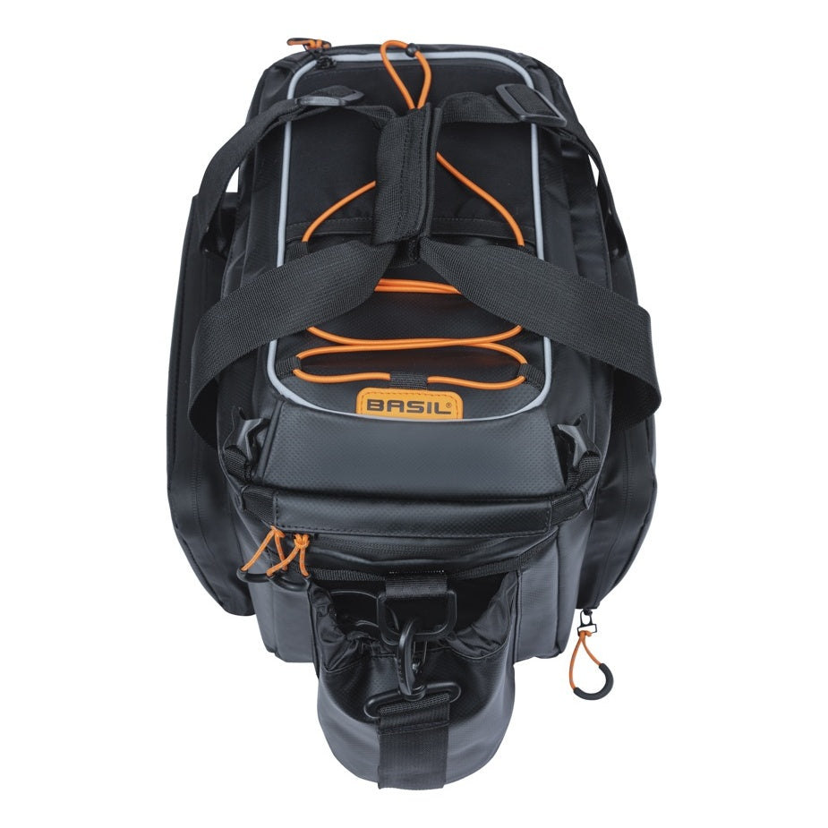 Basil Miles Tarpaulin Gepäckträgertasche XL Pro MIK 9-36L schwarz orange