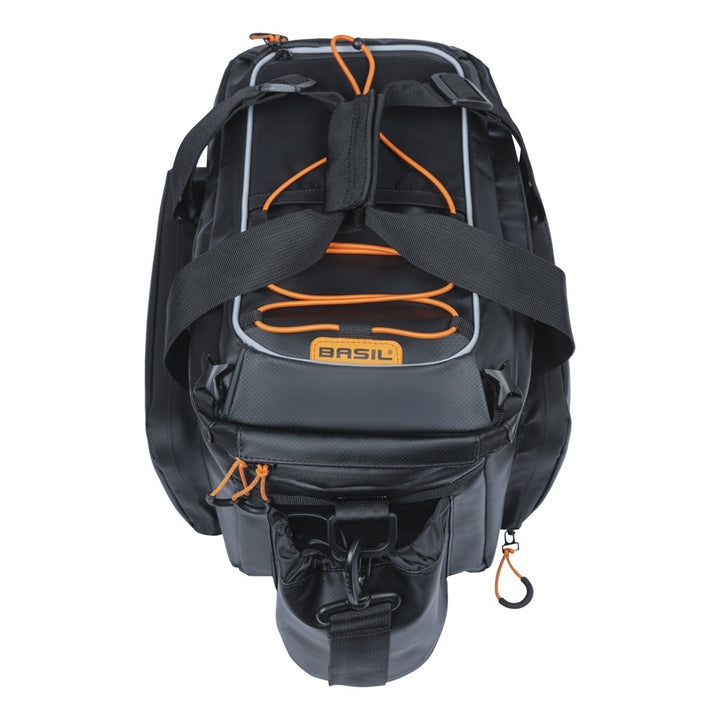 Basil Miles Tarpaulin Gepäckträgertasche XL Pro MIK 9-36L schwarz orange
