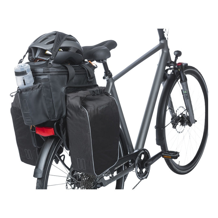 Basil Miles Tarpaulin Gepäckträgertasche XL Pro MIK 9-36L schwarz orange