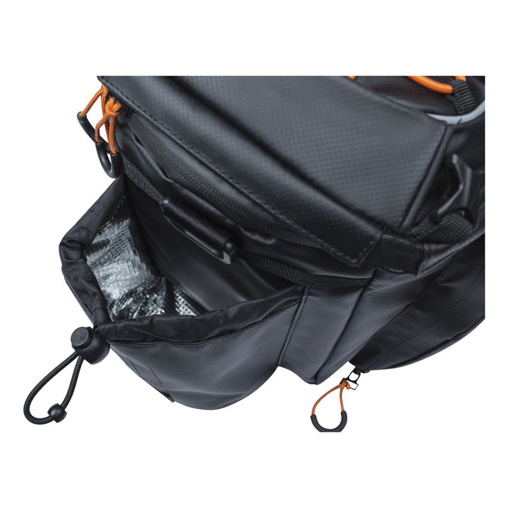Basil Miles Tarpaulin Gepäckträgertasche XL Pro MIK 9-36L schwarz orange