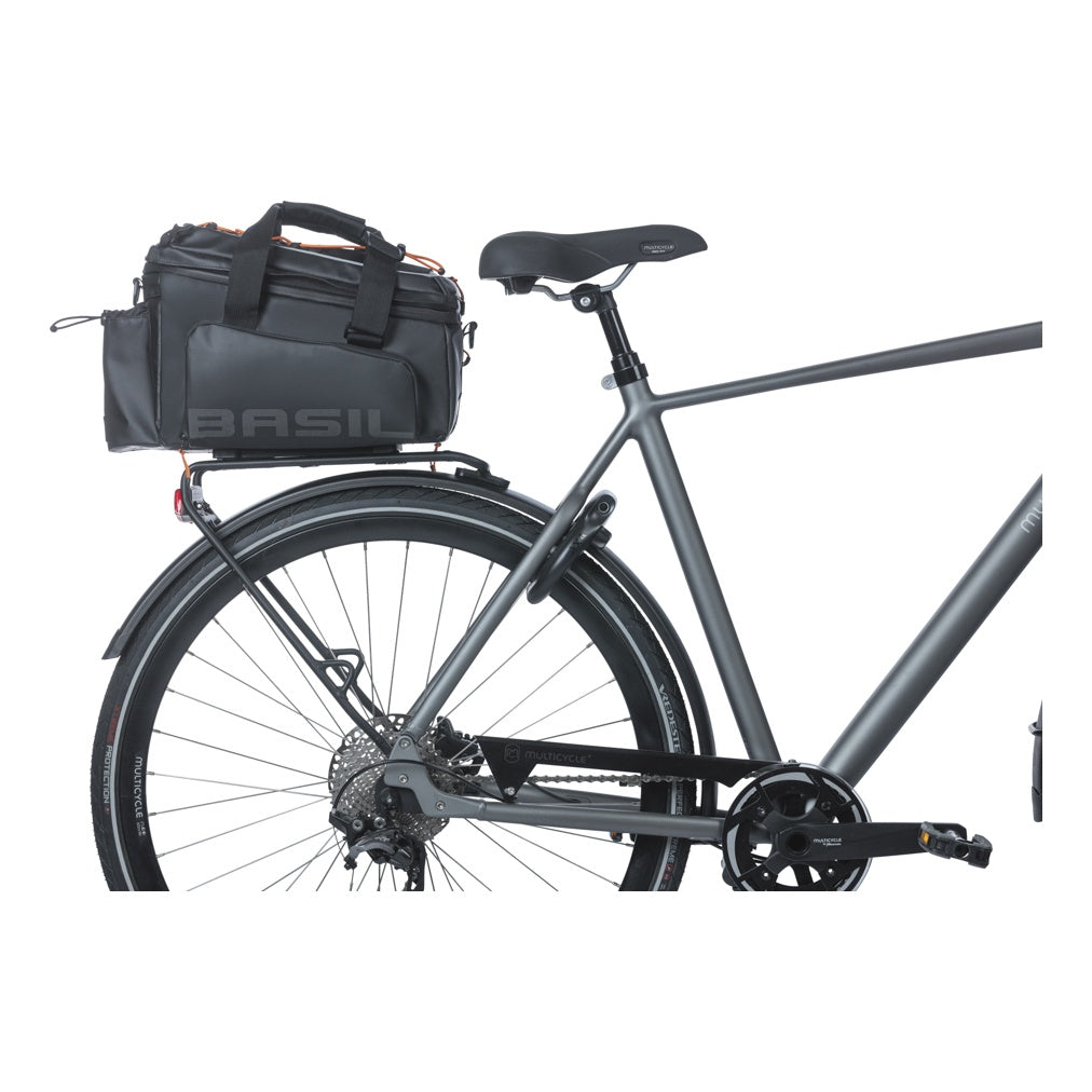 Basil Miles Tarpaulin Gepäckträgertasche XL Pro MIK 9-36L schwarz orange