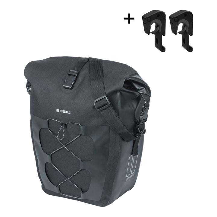Basil Navigator Waterproof L Einzeltasche MIK Hooks 25-31L schwarz