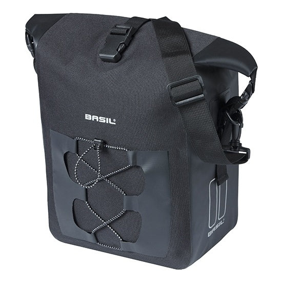Basil Navigator Waterproof M Einzeltasche MIK Hooks 12-15L schwarz