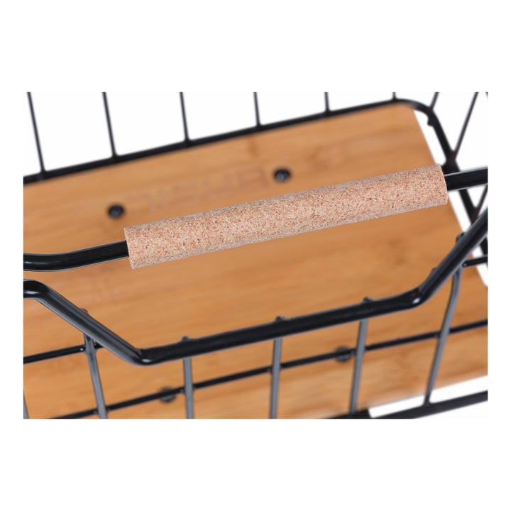 Basil Nordland Fahrradkorb MIK 23L schwarz/naturbraun