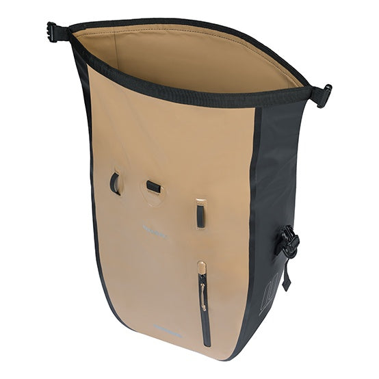 Basil Rivo L Einzeltasche Tarpaulin MIK Hooks 25-31L sand/schwarz