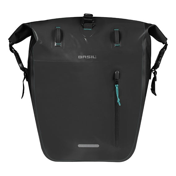 Basil Rivo L Einzeltasche Tarpaulin MIK Hooks 25-31L schwarz